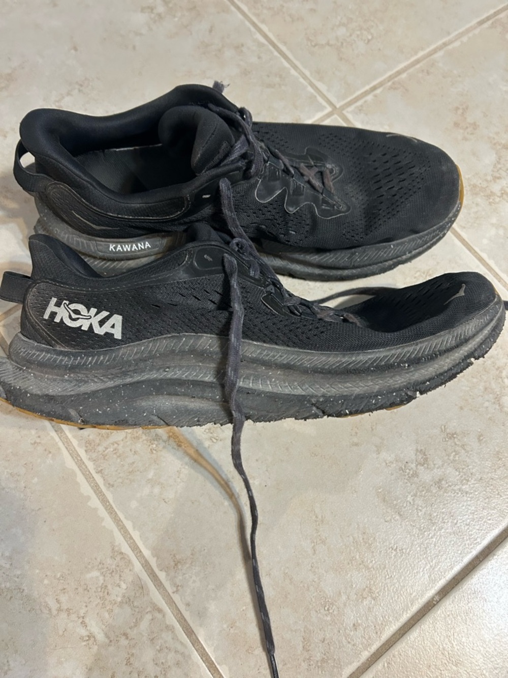 Hoka Kawana Men's Black Athletic Running Shoes